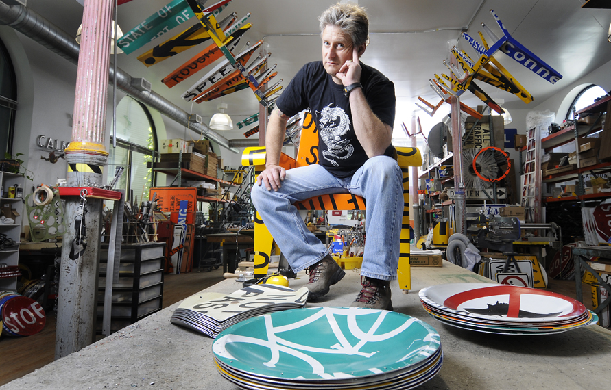Boris Bally in his studio