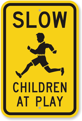 slow children at play sign