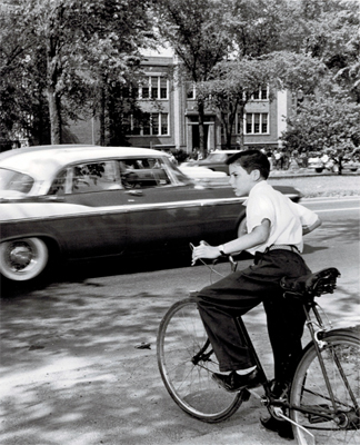 child on bike 1959