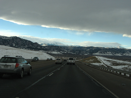 U.S. 36 with mountains