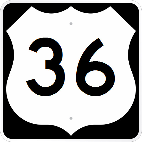 Route 36 sign