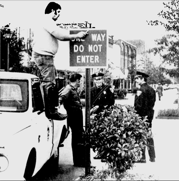 one way sign 1977