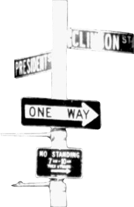 one way sign 1992