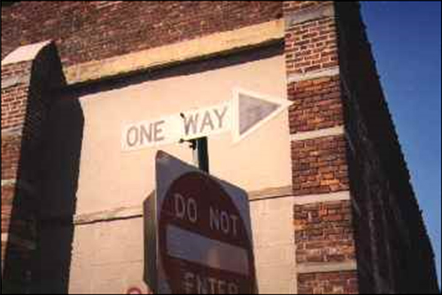 one way arrow 1950s