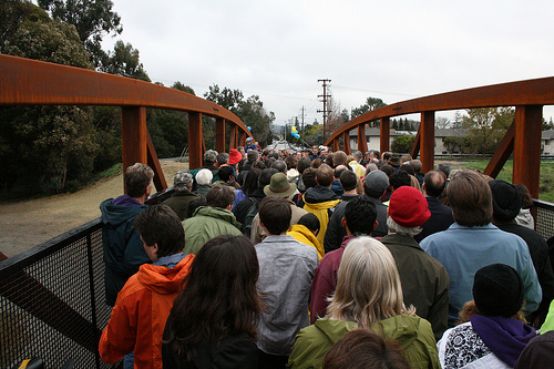 Pedestrian bridge in Santa Barbara