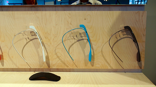Three colors of Google Glass