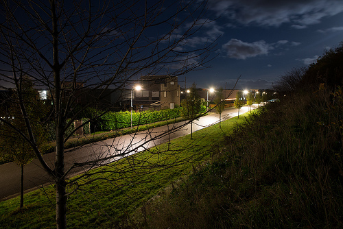 Tvilight streetlights