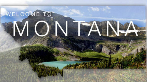 welcome to montana sign