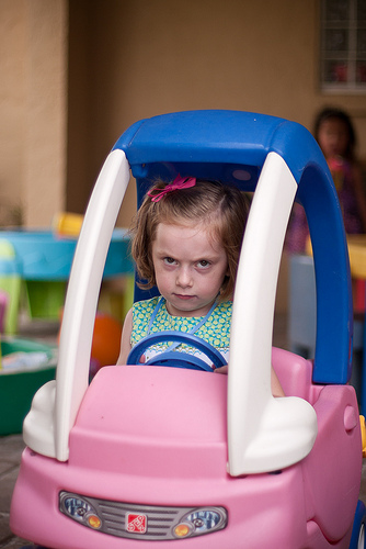 Child with road rage