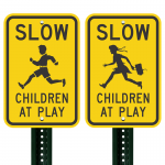 Traffic sign humor and nostalgia