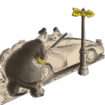 Vintage traffic sign history