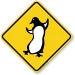 Let the cute little penguins waddle their way